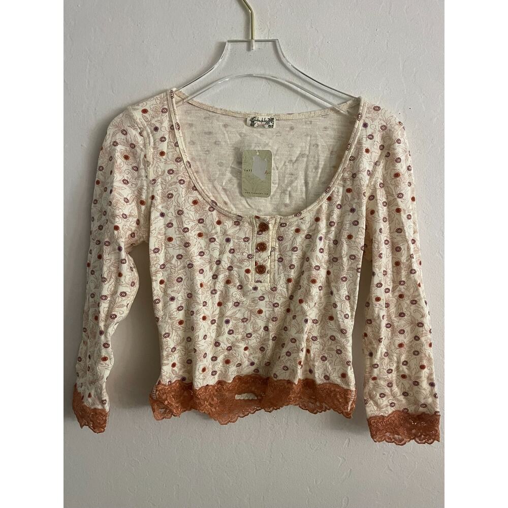 Free People Intimately XS Pajamas Stolen Dance Sleep Set Cream NEW NWT - Picture 3 of 9